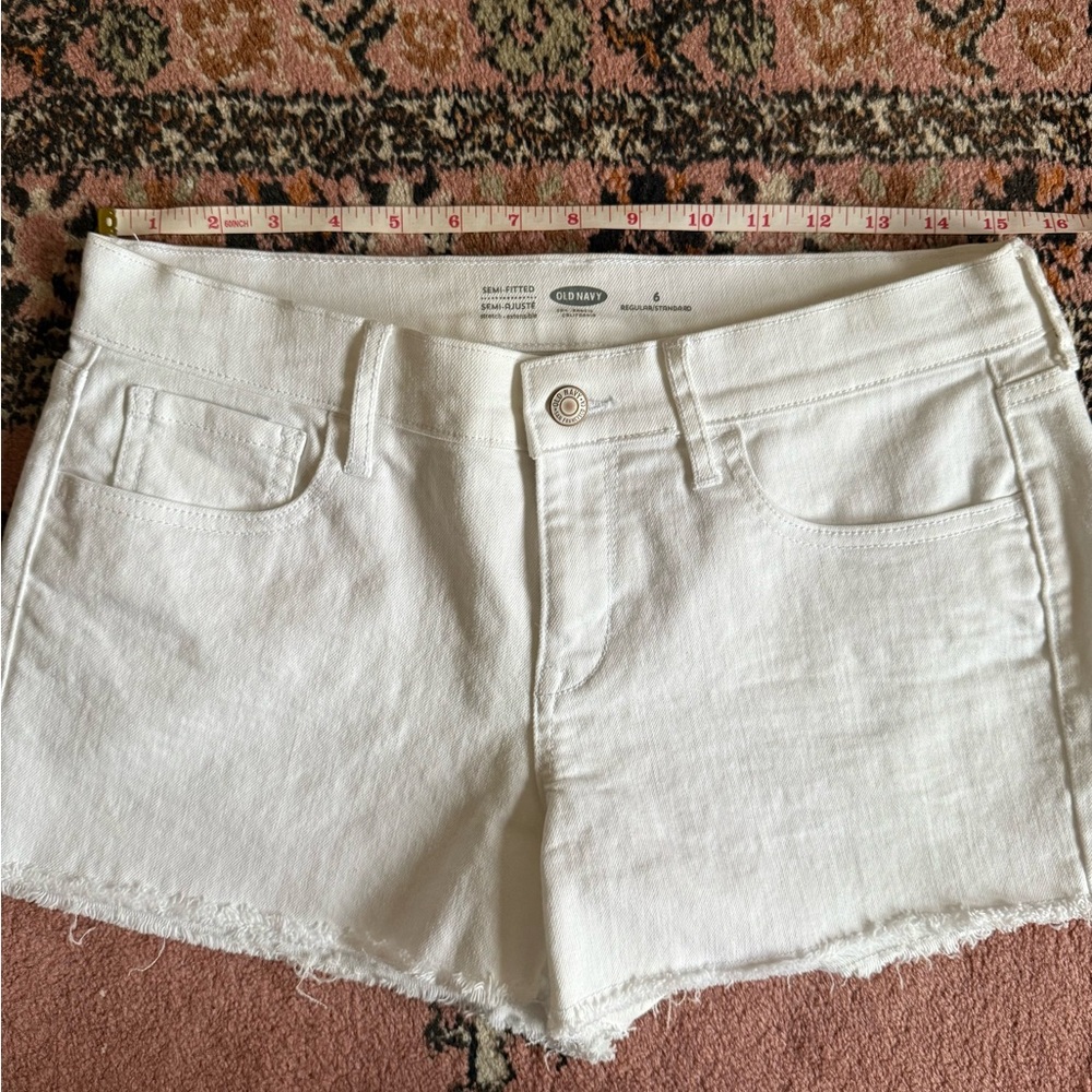 Old Navy White Denim Shorts